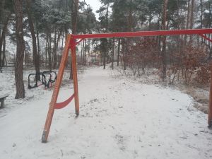 Prace w parku prowadzono w zimie