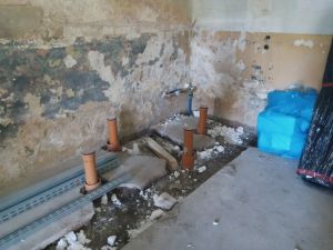 Prace wodno-kanalizacyjne w kaplicy