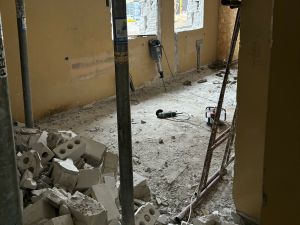 Prace budowlane w części socjalnej