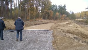 Wizyta Wójta na placu budowy