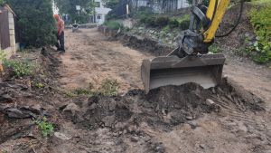 Korytowanie ulicy Zdrojowej