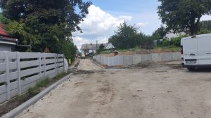 Umocnienie skarpy na połączeniu ulic Zdrojowej i Bocznej